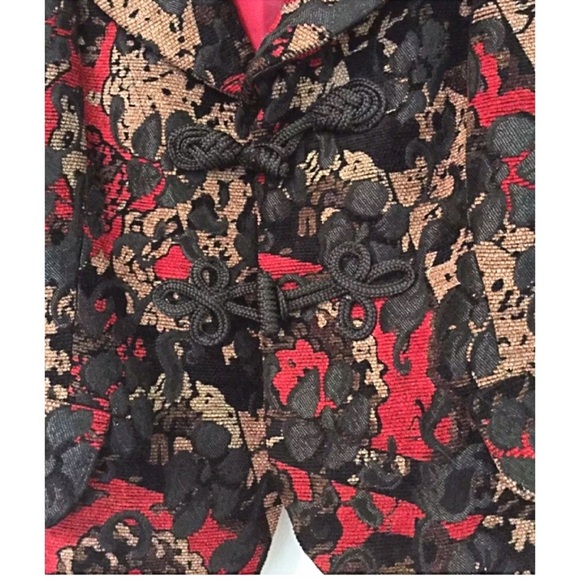 ADRIENNE VITTADINI Sz 6 Italian Brocade / Tapestry  Holiday Jacket” - Picture 4 of 7